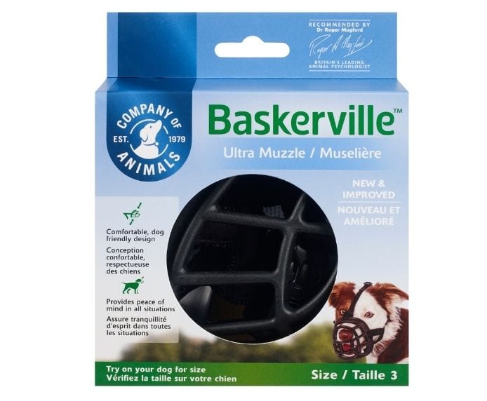 Packaging for the Baskerville Ultra Muzzle