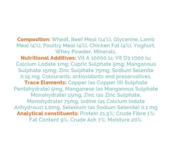 Coachies Adult Nutrional Information
