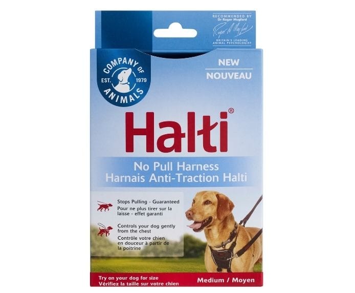 Packaging for the Halti No Pull Harness