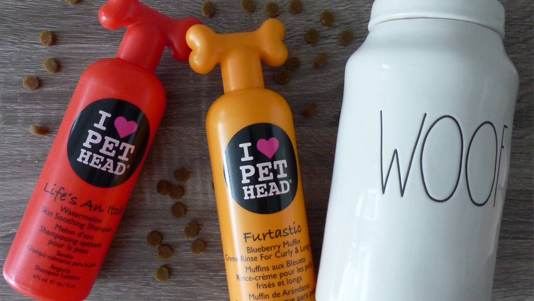 Pet Head products next to some treats