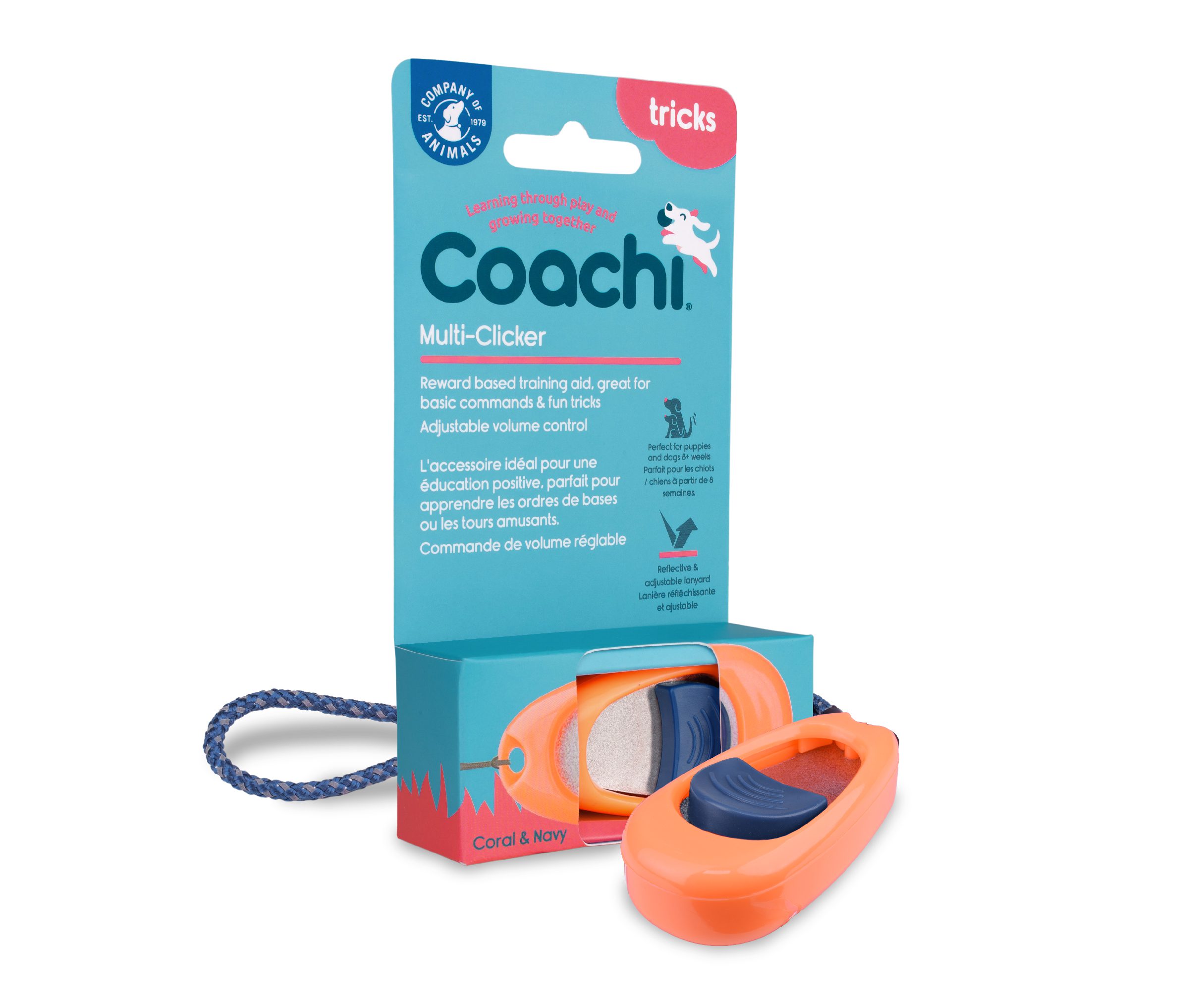 Dog Training Clicker - Coachi Multi-Clicker - Company Of Animals UK