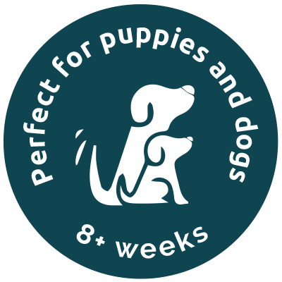 Perfect for puppies and dogs 8+ weeks icon